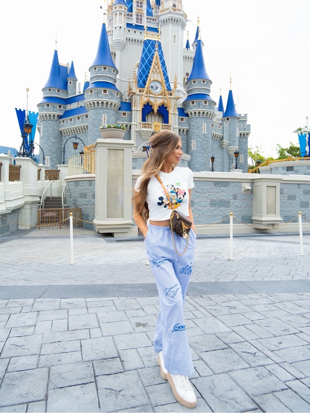Disney Baby Girl Shirt + Autograph Pants Set ✨ Custom Made Size Small